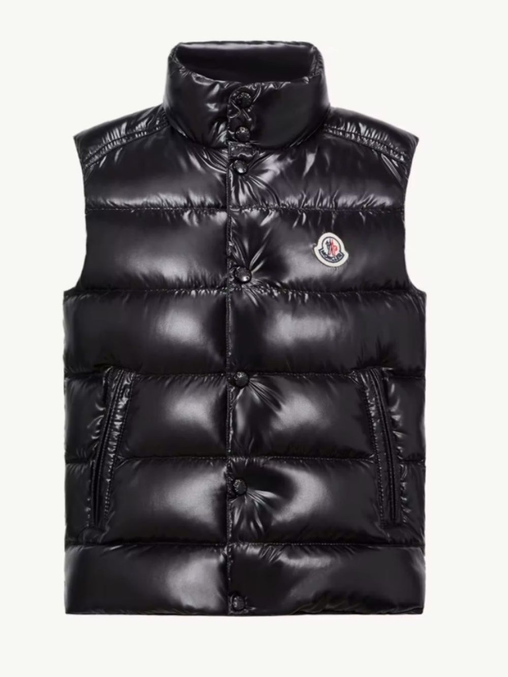 NWOT Moncler Black Tib Down Vest Kids Size 4Y Boys